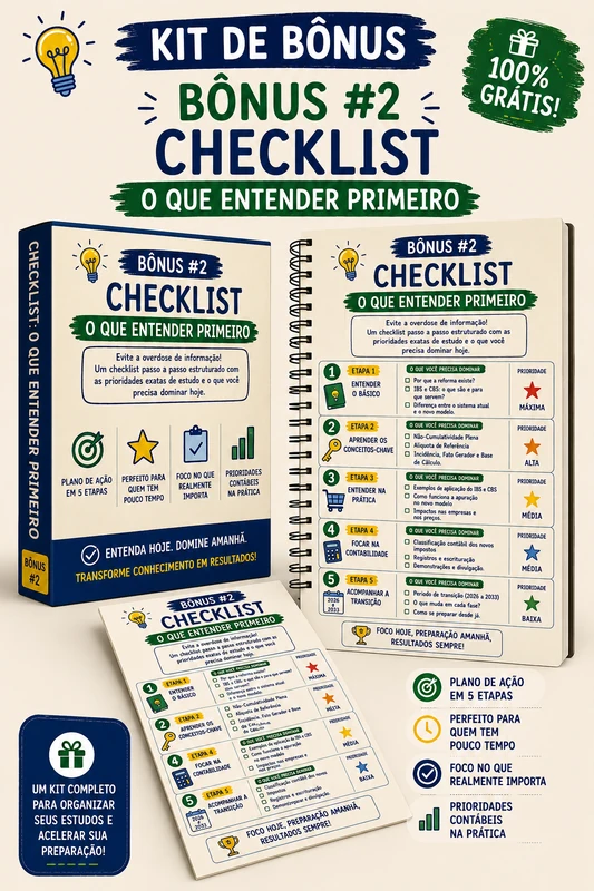 Capa Bônus 2 - Checklist O Que Entender Primeiro